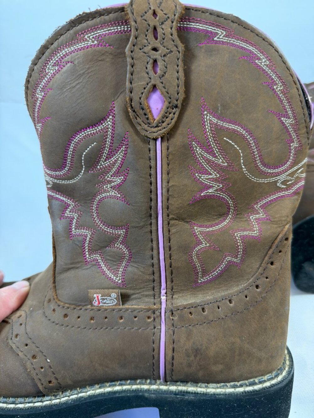 EUC Justin Gypsy Gemma Women's Leather Western Boots, Size 10.5 - Picture 5 of 12
